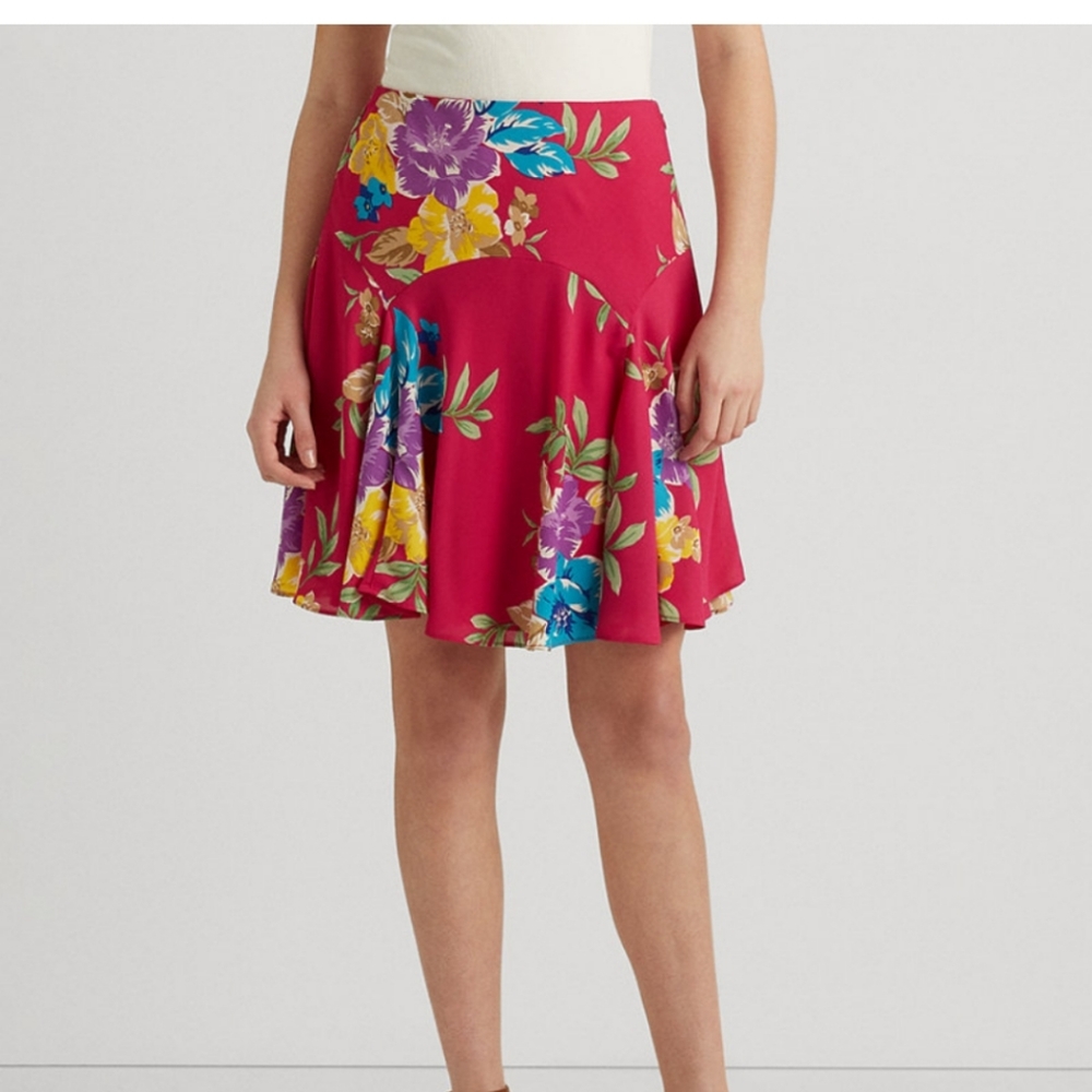 Ralph Lauren floral chiffon skirt